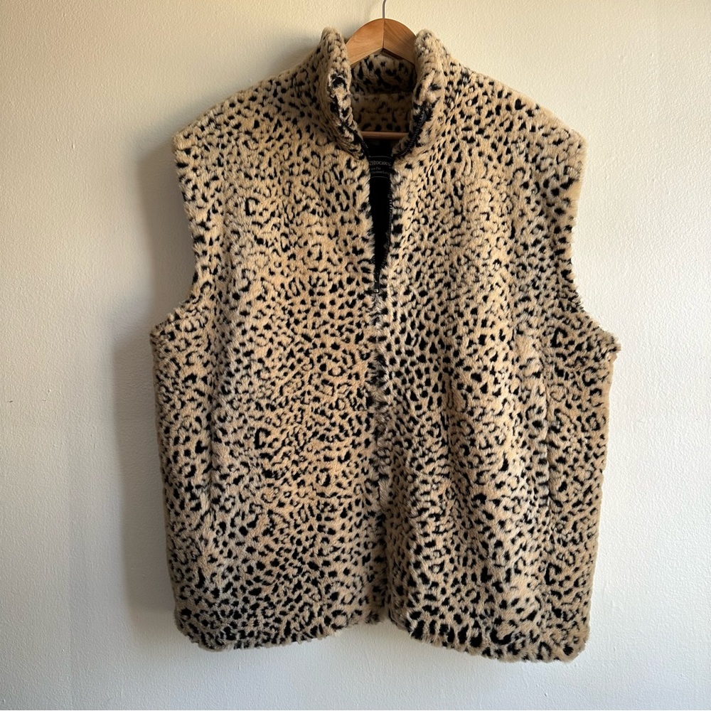 Faux fur vest